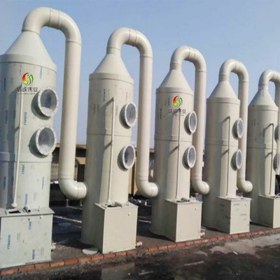SO2 H2S Scrubber Spray Tower อุปกรณ์บำบัดก๊าซเสีย