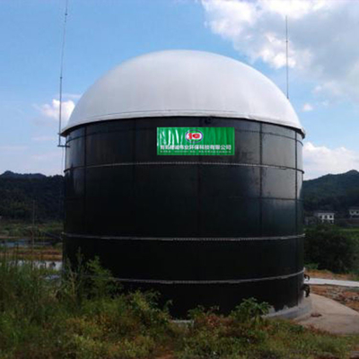 ถังบำบัดน้ำเสียแบบไม่ใช้ออกซิเจนในฟาร์ม 800m3 เครื่องย่อยก๊าซชีวภาพขนาดเล็ก