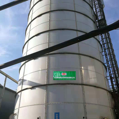 800m3 ถังบำบัดน้ำเสียแบบไม่ใช้ออกซิเจน CSTR Advanced Waste Digester Biogas Tank